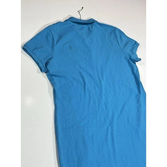 Polo Ralph Lauren Sport Women's Cotton Mesh Riding Crest Polo Dress Blue Size XL - Picture 12 of 12